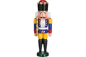 ‎SEIFFENER VOLKSKUNST Seiffener Volkskunst Nussknacker König Erzgebirge 29cm (blau)