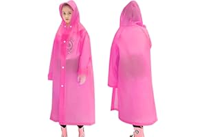 Skyzone Impermeabile per Bambini per Ragazze e Ragazzi, Poncho Leggero Antipioggia con Cappuccio, Riutilizzabile e Carino per Viaggi all'aperto, Arrampicata, Ciclismo e Campeggio