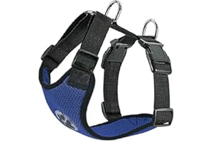 SlowTon Arnés para automóvil,(Sin cinturón de Seguridad) Arnés de Chaleco para Mascotas para Perros Seguridad en el Coche Cuello Ajustable y Correa para el Pecho
