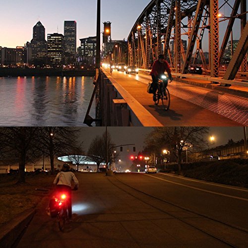 Wiederaufladbare LED Fahrradlicht, LED Frontlicht und Rücklicht Für Radfahren,3 Licht-Modi, Fahrradhorn, Fahrradlampe, Fahrradbeleuchtung Set - 7