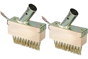 RmKbe 2pcs Weeding Wire Brush Tools Joint Cleaning Steel Brush Bristles Weed Wire Remover Cleaning Tools Replacement Heads for Patio