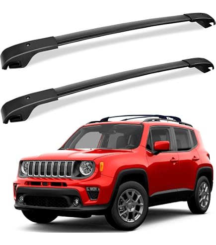 Barres De Toit Transversales Pour Jeep Renegade 2014 Et Plus - Marque Turtle, Amovibles, Garantie 2 Ans