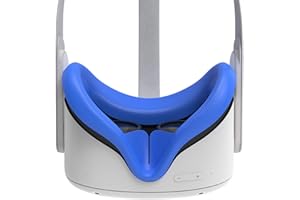 M AMVR AMVR - Housse en Silicone pour Casque VR, Résistante à La Transpiration Étanche Anti-saleté Coussin De Rechange pour Le Visage (Bleu)