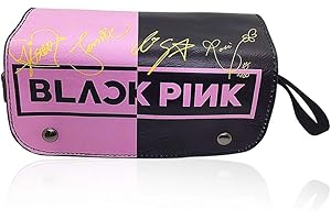 Trousse Blackpink- Trousse à Crayons Grande Capacité, Étudiant Papeterie Toile Zipper Étui ，Sacs à cosmétiques Porte-Crayons Fournitures Scolaires Cadeau