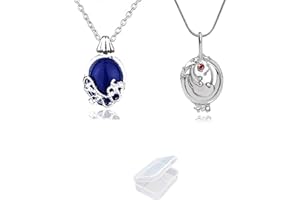 YouU 2 Stück Vampire Diar.s Halskette von Katherine Pierce und Halskette von Elena Gilbert Esthers Geheimnis mit Aufbewahrungsbox