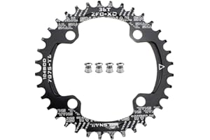 CYSKY Plateau de vélo 104 BCD 30 Dents à 52 Dents Narrow Wide Mono Plateau VTT avec boulons de pignon pour vélo de Route, VTT, Gravel, BMX, Ebike