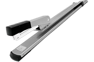 HUNDREDWEAT Cucitrice a Maniche Lunghe in Metallo Cucitrice Da Tavolo Cucitrice Da Scrivania (per Punti Metallici Tipo 24 E 26/6 Mm), Capacità 20 Fogli, Per Opuscoli O Rilegatura Di Libri in Scuole e Uffic