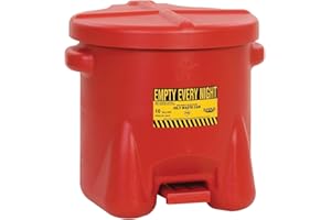 Eagle Contenitore per rifiuti, capacità 37,9 l, colore: rosso