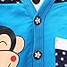 Zhuannian Kids Designer Baby Boy's Star Print V Neck Cardigan (18-24months, Blue)