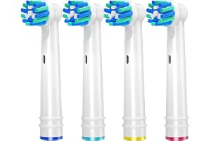 EDTRON Cross Action Ersättande tandborsthuvuden för Oral B, tandborsthuvuden kompatibla med Oral B, ersättningsborsthuvuden p