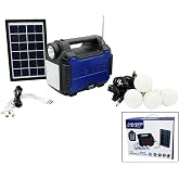 3IN1 - SOLAR 2İN1 SABİT EL FENERİ - RADYO - MP3 BLUETOOTH - USB/TF PORT - 4 PAR&Ccedil;A AMPUL KABLOLU -