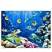 Produktbild Leinwandbild 100x75 cm PREMIUM Leinwand Bild - Wandbild Kunstdruck Wanddeko Wand Canvas - UNDERWATER WORLD - Aquarium Unterwasser Korallen Meer Fische Riff Korallenrif - no. 033