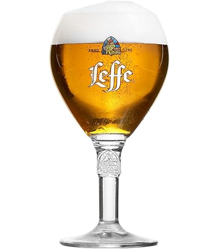 Set Da 6 Bicchieri Da Birra Leffe Da 0,25L Con Sottobicchieri - Vetro Premium Per Collezione E Uso Quotidiano - Foto 9