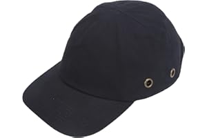 ‎FILFEEL Czapka z Daszkiem, Ochronna Hard Hat Amortyzująca Konstrukcja Wewnętrznego Kasku (Czarny)