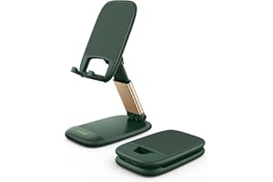 ‎LAMICALL Lamicall Zginała stółka dla telefonu do biurka - Regulowany podest dla iPhone 16 15 14 13 12 11 Pro Max Plus Mini, Xs, XR, X, 8, 6s, SE,Galaxy,Telefony mobilne o rozdzielczości 4-8 cali - Zielony