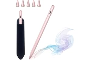 HZD Pencil for Apple, Pen for iPad 2018-2025 with Fast Charge Performance Palm Rejection and Tilt Sensitivity, Stylus for iPad 11/10/9/8/7/6, Mini 6/5, Air 5/4/3/M2/M3, Pro 3/4/5/6/M4 Generation (Rose