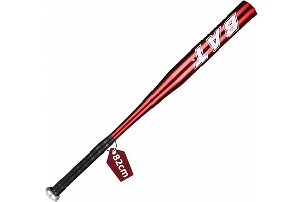 Basebollträ 82 cm (32 tum), basebollträ i aluminium med halkfritt handtag, bästa storleken för självförsvar och baseboll