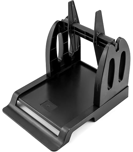 Porte-Étiquettes MUNBYN Pour Imprimantes - Support Rouleaux Et Étiquettes Pliées - Noir