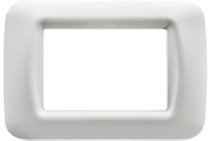 Gewiss 22503 Placca, Serie System, a 3 Posti, Bianco