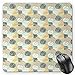Produktbild HYYCLS Pastel Mauspads, Exotic Pattern with Palm Leaves on Geometric Background and Grunge Look Aloha Beach, Standard Size Rectangle Non-Slip Rubber Mousepad, Multicolor