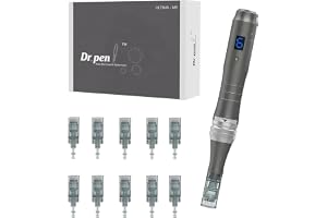 Dr.Pen Ultima M8 Microneedling Pen, Elektrisk Microneedling Pen, Trådbunden eller Trådlös Användning, med 10 Patroner