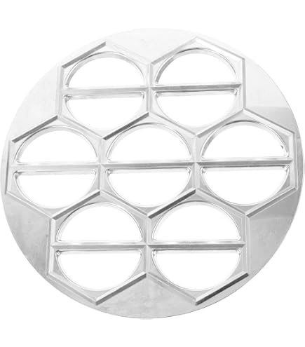 Produktbild von Pelmeni Maker 2-in-1 – Teigtaschenformer Aus Aluminium, 37 Mulden – Für Manti, Wontons, Brötchen & Samosas – Antihaftbeschichtet, Leicht & Spülmaschinenfest? (Nein, Handwäsche)