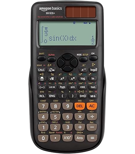 OSALO Wetenschappelijke rekenmachine, 417 functie, 10 2 cijfers, geschreven display, zonne-energie en batterij, rekenmachine, beschermhoes voor school, zwart (OS 991ES Plus 2nd Edition