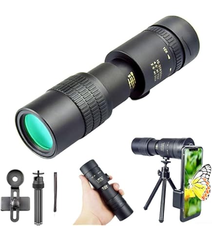 Monoculaire Haute Performance 80x100 - Grossissement 80x, Objectif 100mm - Observation Oiseaux, Outdoor