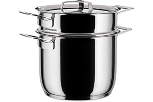 Alessi - AJM306SET - Pots&Pans Pasta-set in acciaio inossidabile 18/10 lucido.