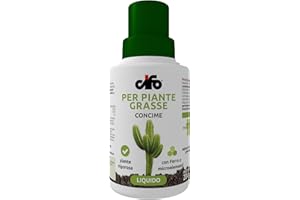 CIFO - Concime Piante Grasse Liquido, Fertilizzante Piante Succulente Arricchito con Ferro e Microelementi - Favorisce uno Sviluppo Equilibrato e una Fioritura Rigogliosa, Made in Italy, 200 ml