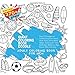 Produktbild Giant Coloring Book Doodle Adult Coloring Book for Men Over 370 Images to Inspire Creativity: Island, Desk Tools, Office Work, Beach, Hairdresser ... Large - 370+ pages (Big size 8,5x8,5 in)