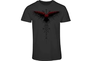 MINIFAN Wikinger Shirt Herren : Blutrabe - Rabe T-Shirt Wikinger Geschenke für Männer - Wikinger Kleidung