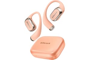 BlitzRock CT3 Pro Open Ear Kopfhörer, Reicher und Ausgewogener Klang, KI-Klare Anrufe, Sicherer Sitz, 40H Wiedergabezeit, APP-Steuerung, Bluetooth 5.4 Wireless Earbuds, IPX5, Schnellladung, Rosa