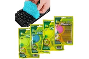 Strehknewen 4er Pack Tastatur Reinigungsgel, Wiederverwendbares Reinigungs Slime für Auto Innenraum, Laptop, PC, Drucker & Elektronik, Universal Staub Entferner Gel