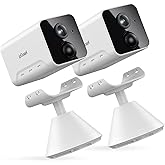 ieGeek Telecamera WiFi Interno Senza Fili 1080P, Videocamera Sorveglianza Wi-Fi a Batteria con Rilevamento Movimento PIR e Vi