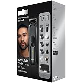 Braun MGK7491 17'si 1 Arada Sakal V&uuml;cut Sa&ccedil; Seti ProBlade 100 Dakika Pil &Ouml;mr&uuml; D&uuml;zenleyici Gri