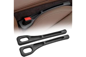 COSEN Aufbewahrungsbox für Autositze, 1 Paar Autositz Gap Organizer Storage Box, Car Seat Gap Filler Universal Autositz Lückenfüller Auto Organizer für Kleinigkeiten Handys Car Seat Gap (Schwarz, A)