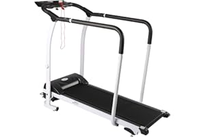 Acesunny Laufband Elektrisch LCD Display Fitness Heimtrainer mit Full Length Handläufen Faltendes Laufband 1.0 HP elektrisches Laufband,Fitness-Laufband für Zuhause