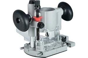 Umelee Oberfräsen Basis, Aluminium Kompakte Oberfräsenhalterung, Fräs- und Trimmmaschinenbasis, kompatibel mit kleinen 65mm Gravur-, Trimm- und Schlitzmaschinen