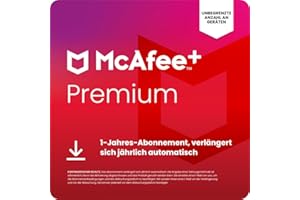 McAfee+Premium Einzelplatz 2025 (unbegrenzte Anzahl von Geräten) | 12 Monate | VPN, Virenschutz, Kennwort-Manager, Kindersicherung | 1-Jahres-Abonnement mit automatischer Verlängerung | Download