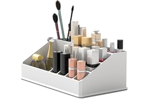 Readaeer Makeup Organizer/Kosmetik Aufbewahrungsbox/Schmink Aufbewahrungskasten Lipgloss- Lippenstifthalter Stand in 1 Lagen， ist für Schlafzimmer und Badzimmer geeignet…