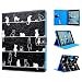 Produktbild iPad 2 3 4 Hülle, SMART LEGEND Lederhülle für iPad 2 3 4 Hülle Lederhülle Schöne Katzen Weinstock Premium Schutzhülle Wallet Case Bunt Muster Design Etui Brieftasche Ledertasche Neu Zubehör im Bookstyle Cover Schale mit Ständer Standfunktion Etui Karten Slot und Magnetverschluss Flip Case
