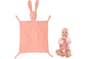 Vicloon Kołdra dla niemowląt, kochany Lovey, Snuggler pluszowa Zabawki, Kocyk dla niemowląt dla dziewczynek dla chłopców, towarzysz od urodzenia, wypchane zwierzę, miękkie i zmywalne(różowy)
