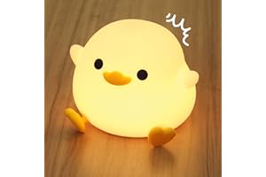 NAJILI Luce Notturna Bambini, Lampada Anatra Bambini Carina LED con Funzione Timer 20 Minuti, Controllo Touch, Portatile, USB Ricaricabile, Dimmerabile, di Compleanno e di Natale per Bambini e Neonati