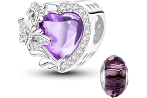 LNQOBU Charms ze srebra wysokiej próby 925 do bransoletek i naszyjników, koralik modułowy z motylem, muzyką, biżuteria na prezent dla kobiet i dziewcząt