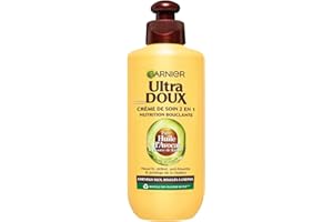 Garnier Ultra Doux À l'Huile d'Avocat et Beurre de Karité - Crème de soin sans rinçage Cheveux buclés à frisés 200 ml