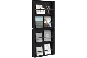 vidaXL Tidningshylla 2 st Svart Ek 60 x 12 x 70 cm Konstruerat trä