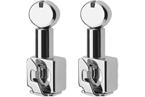 SG Store 2 Piezas Abrazaderas de Aguja de Metal Tornillo de Mango Giratorio para Accesorios para Máquinas de Coser Domésticas Piezas de Repuesto Plateadas