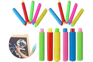 Hoshisea 16 Pièces Porte-craie en Plastique, Plastique Chalk Clip, étui de Remplacement de Clip de Couverture de Support de Craie Réglable, pour Bureau, Enseignant, Maison (Couleur Aléatoire)