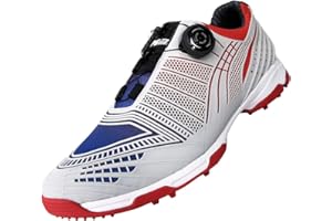 PGM Chaussures de Golf Spike Imperméables pour Hommes avec Système de Dentelle